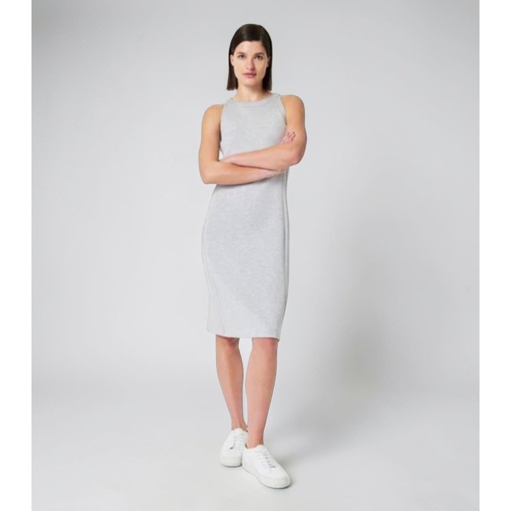 Spanx AirEssentials Soft Tank Dress Heather Gray Midi XS - Picture 7 of 11